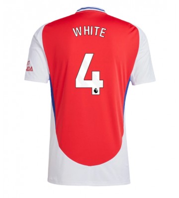 Arsenal Ben White #4 Primera Equipación 2024-25 Manga Corta